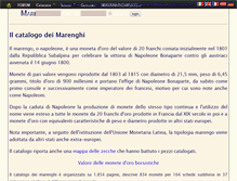 Tablet Screenshot of marenghi.collectorsonline.org